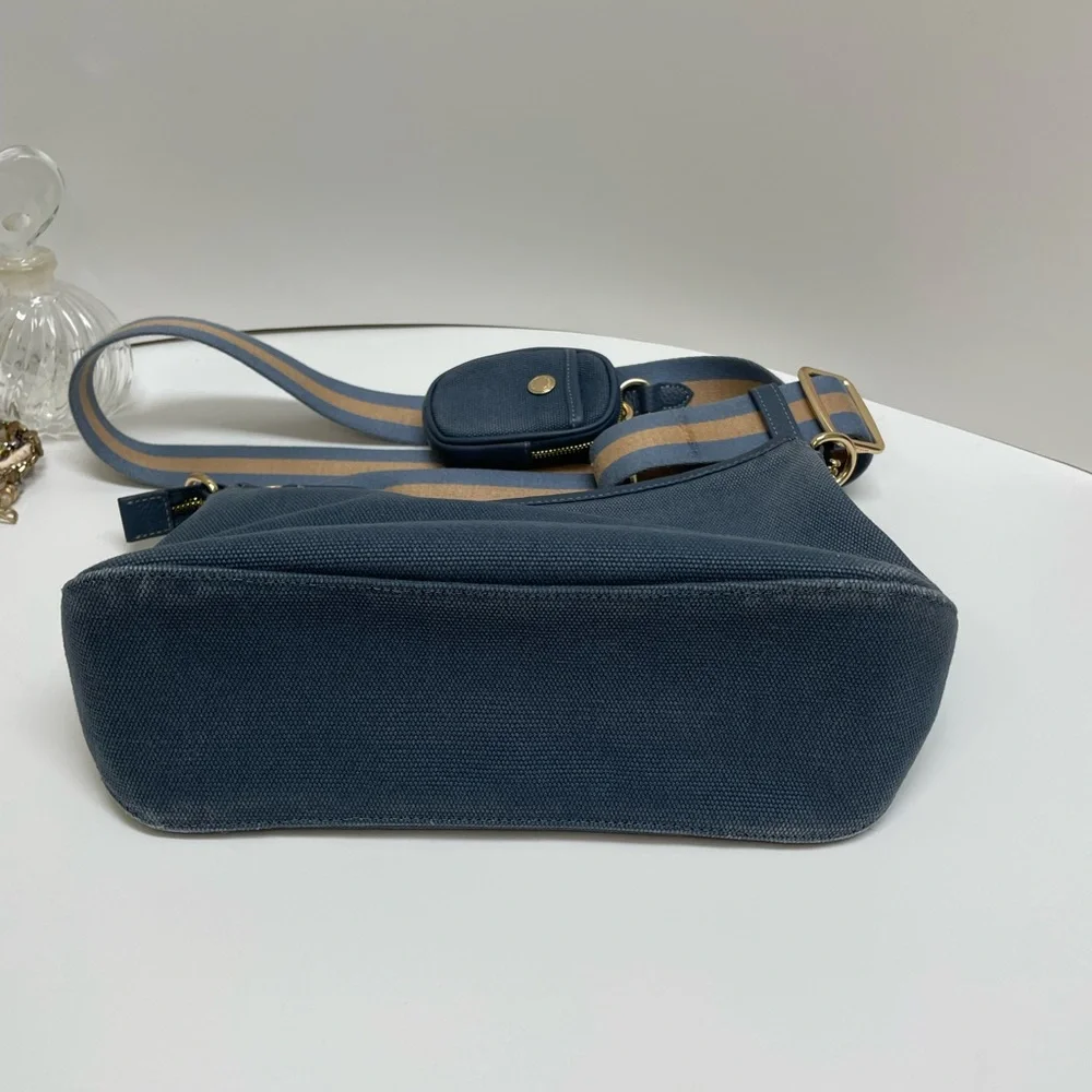 Coach Ellis Crossbody Bag with Gold Accents Color Midnight Blue - Picture 3 of 12
